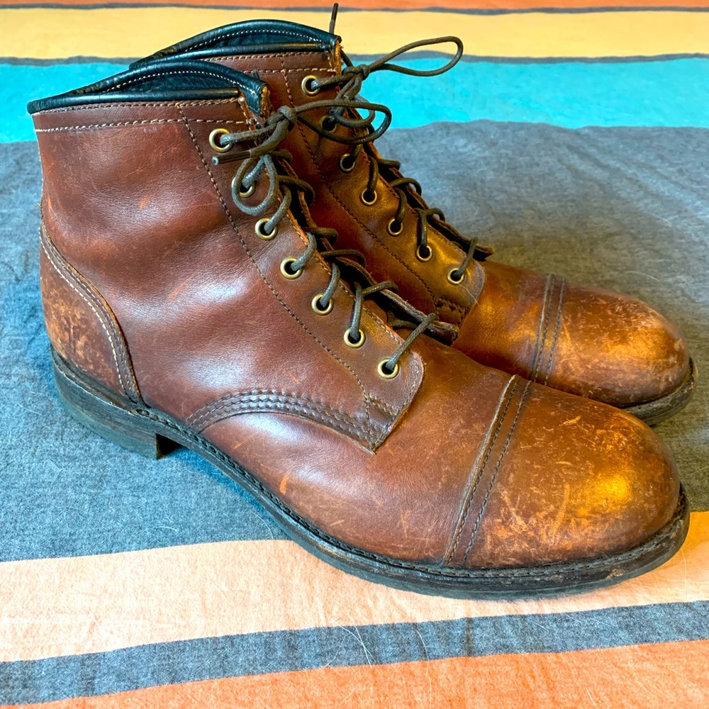 Frye Logan Cap Toe Boots Men’s 13D